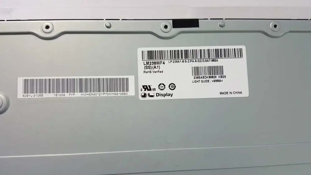 Tela Original do Lcd do Ips Monitor Lm238wf4 Ssf1 Lm238wf4 Ssh1 Lm238wf4 Ssa1 24mp88hv do U2417h