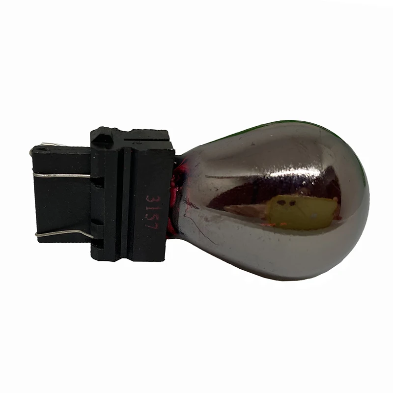 2pcs Silver / Chrome T25 3157 3156 P27/7W P27W Glass Bulbs Car Brake Reverse Light Lamp Turn Signal halogen light Amber red