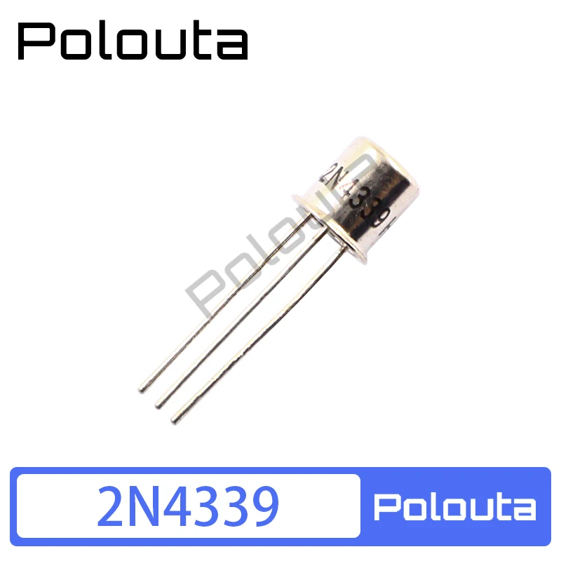 Polouta 2N4339 CAN3 Iron Cap N-Channel JFET Low Noise Amplifier Tripod Transistors Electronic Components