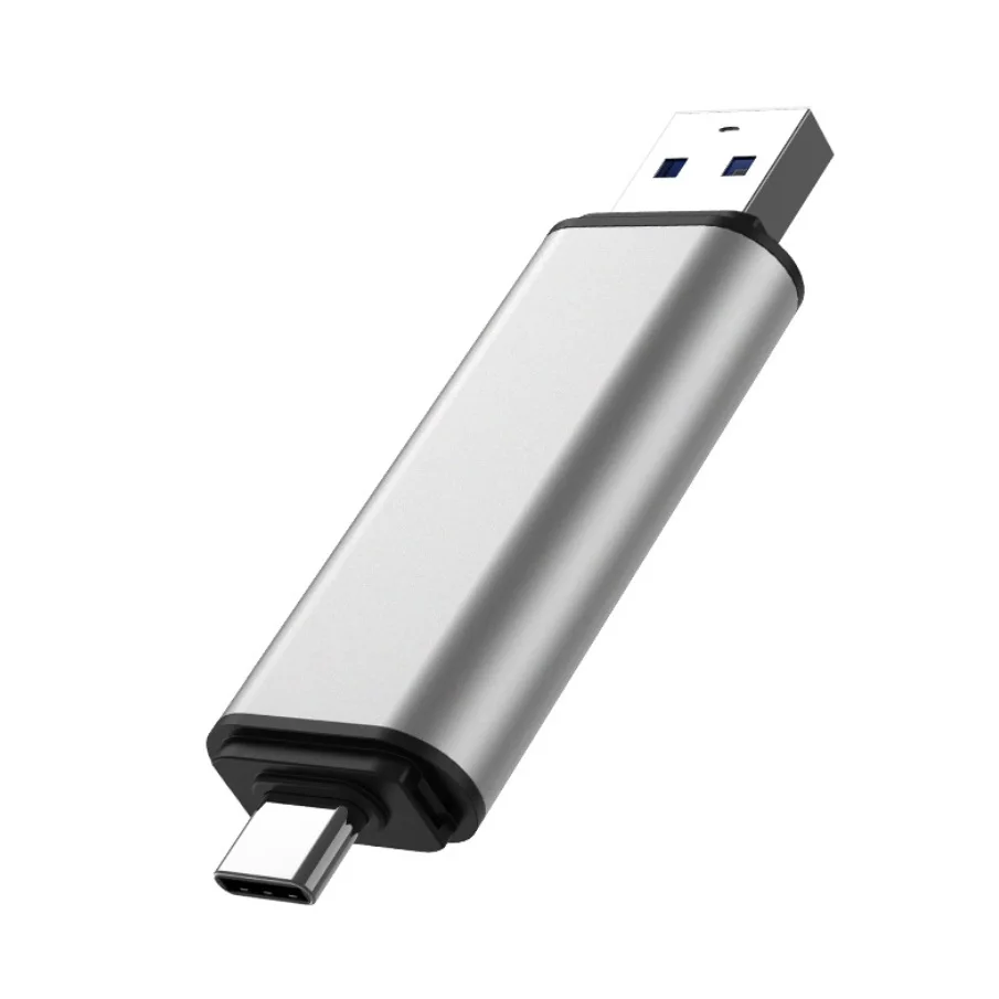 Lector de tarjetas 2 en 1 de alta velocidad tipo c OTG multifunción USB3.0 Micro SD TF Mini para cámara de teléfono móvil, portátil y Notebook