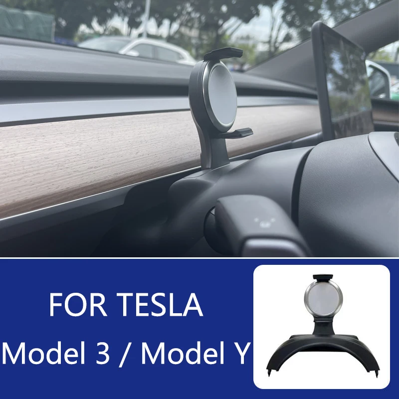 Wireless Charging Mobile Phone Holder For Tesla Model 3 Model Y Phone Bracket Universal Smartphone Stand Auto Accessories