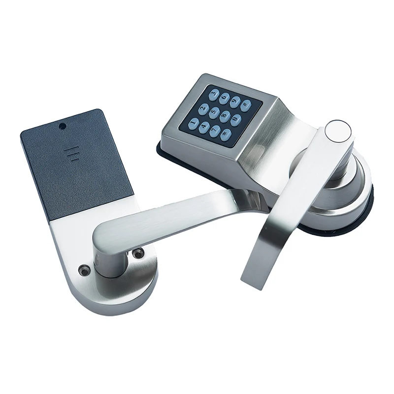 Home Electric Door Lock RFID Digital Lock Gate Opener Mechanical Code lock Handle AA Battery Driven Lock Handle Lock Key entry