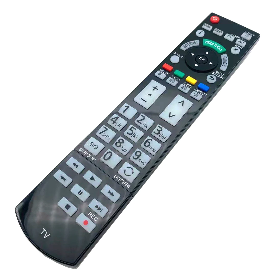 Replacement Remote Control for Panasonic N2QAYB000715 for TX-L42ETW50 TX-P50VT50B TX-P50ST30B LED 3D TV