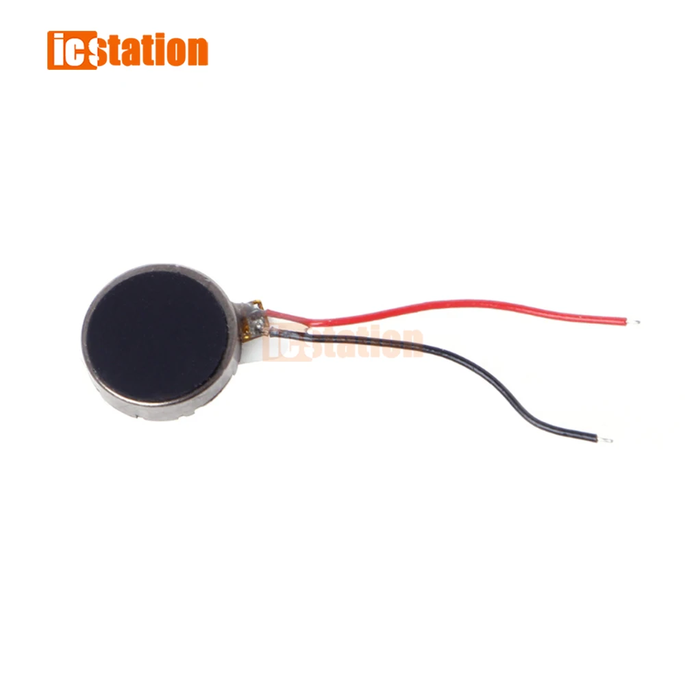 10 Buah DC 3V 70mA 12000 ± 2500RPM Motor Getaran Penggetar Datar Koin Telepon Y98E 8*3.4Mm Pager Motor Mini Mikro