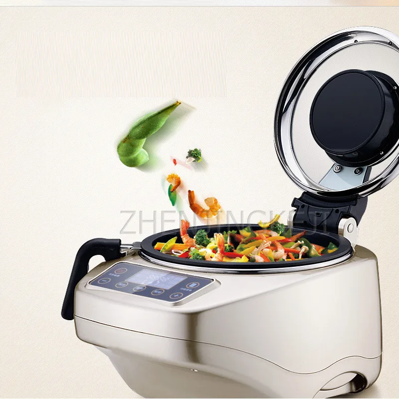 220V Automatic Intelligent Cooking Robot No Oil Fume Fried Rice Cooking Pot Commercial Household Kitchen Electrical Appliances