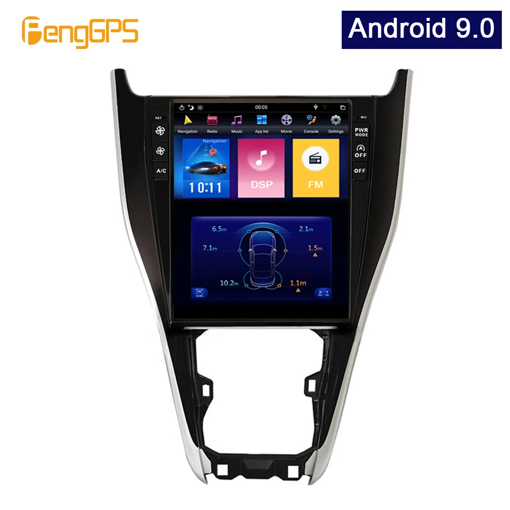 

GPS Navigation for Toyota Harrier 2013-2019 Audio Headunit Android 9.0 Tesla Vertical Screen Car DVD Player12.1 Inch 6 Core PX6