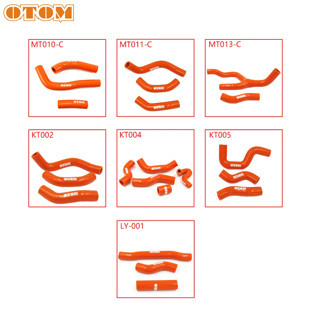 OTOM Motorcycle Radiator Hoses Silica Gel Tube Connecting Pipe For KTM SXF XCF XCFW SX XC HUSQVARNA TC TE TE TX Motocross Parts