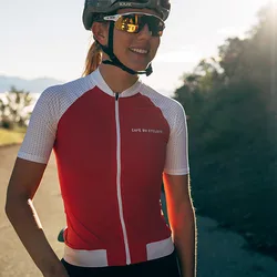 카페 Du Cycliste 여성 프로 팀 짧은 소매 저지 Ropa Ciclismo Mujer MTB 스포츠 레이싱 사이클링 셔츠 사이클 의류 빠른 건조