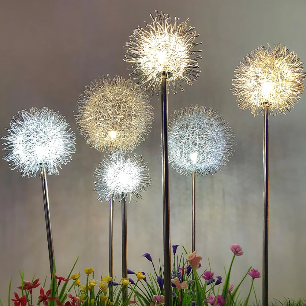 Imagem -05 - Diodo Emissor de Luz Solar ao ar Livre Dandelion Luzes Jardim Decoração Corda Lâmpada Pátio Ip65 à Prova Dip65 Água Solar Luz Lâmpadas Fadas