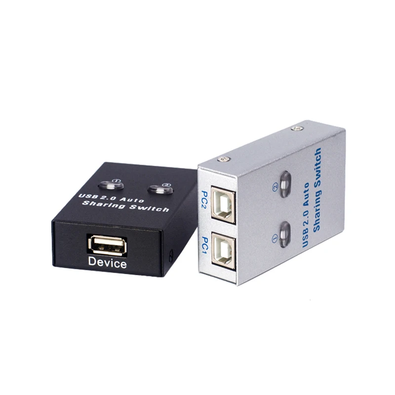 2 порта USB KVM переключатель сплиттер Usb2.0 концентратор два компьютера периферийные устройства для обмена принтером мышь офисное Домашнее использование