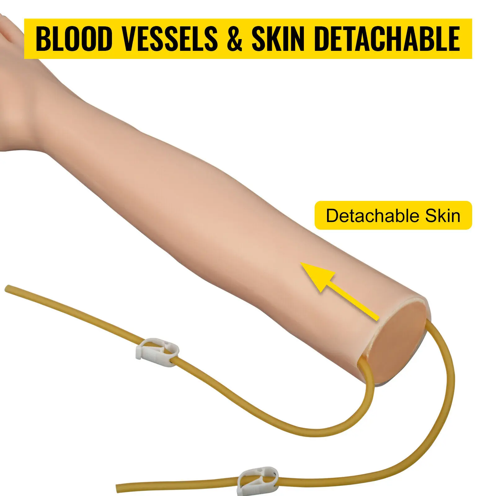 VEVOR-Kit de brazo de práctica de inyección de PVC, alta simulación, enfermera, dibujo en sangre, modelo Asmr, suministros escolares de medicina