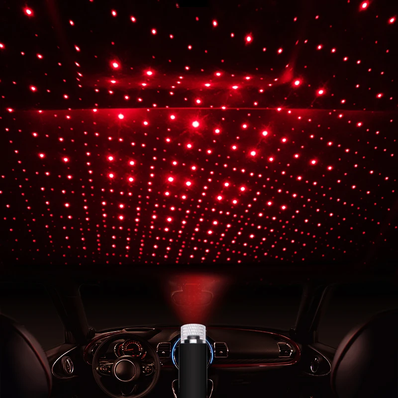 

Universal Mini Led Car Roof Star Night Lights Projector Light Interior Abient Atmosphere Light Galaxy Lamp Decoration