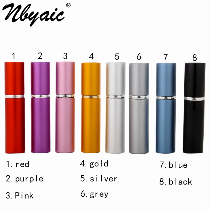 Nbyaic 100pcs perfume bottle bottling, 5ml portable high end sample glass, empty bottle dispenser, travel small spray bottle