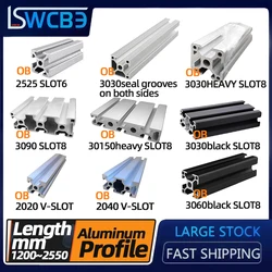European standard aluminum alloy industrial aluminum profile 2020 2040 3030 3060 small automatic rail equipment profile flow