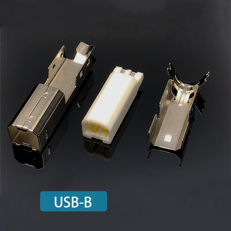 Bạc Cao Cấp Hợp Kim Đồng USB USB B Giắc Kết Nối Đuôi Sockect Cổng Kết Nối Cổng Sockect Cho HiFi Thiết Bị Âm Thanh