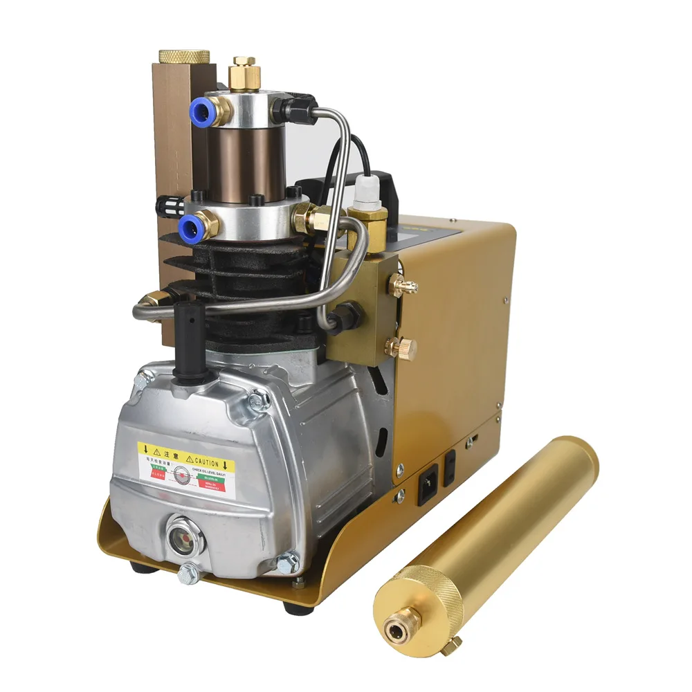 220V High Pressure Air Compressor 30MPA Diving Breathing Pump 300 Bar Electric 4500 Psi Smart Water-cooled Submersible Cylinder