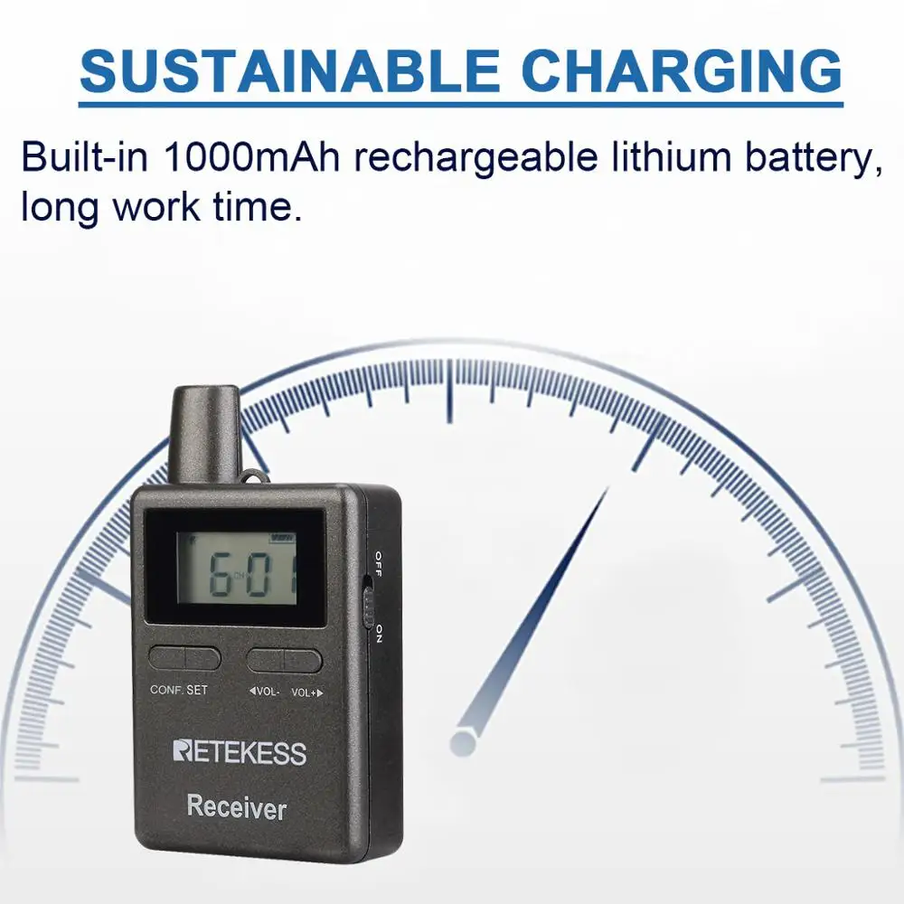 Imagem -04 - Tetekess-sistema de Guia sem Fio Tt105 10 Peças Receptor para 2.4ghz Guia Profissional Tradução de Igreja Viagem Treinamento de Fábrica