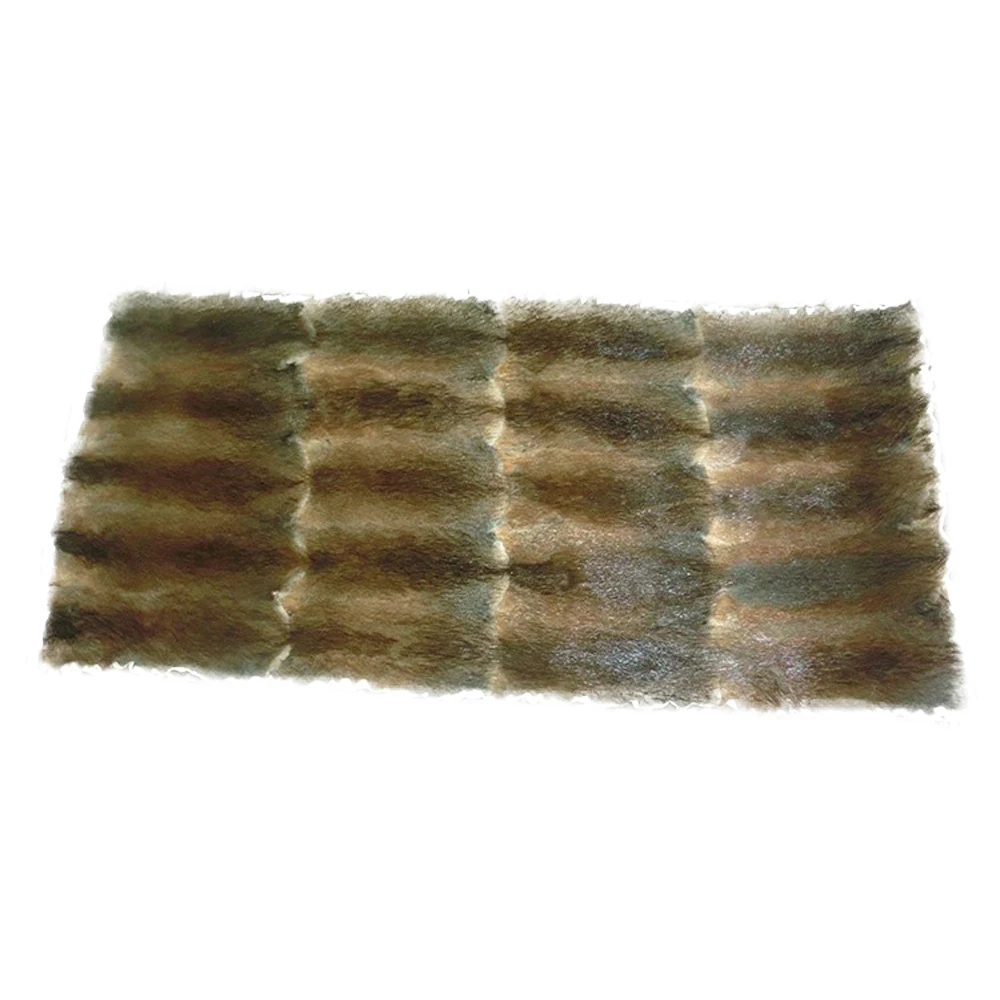 Genuine mink fur plate real sable fur rug blankets for DIY material garment lining materials