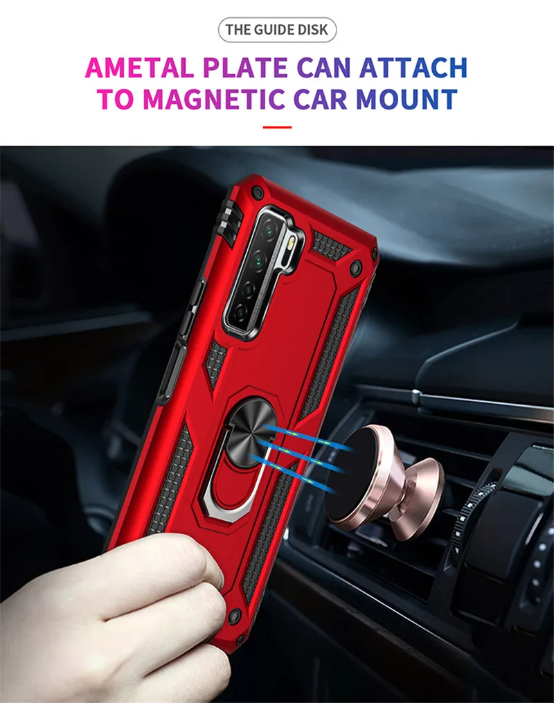 For Huawei Honor 30s Case Magnet Car Ring Stand Holder Cover For Huawei Honor 30s Russia Case Fashion Honor30s 30 s Coque Funda