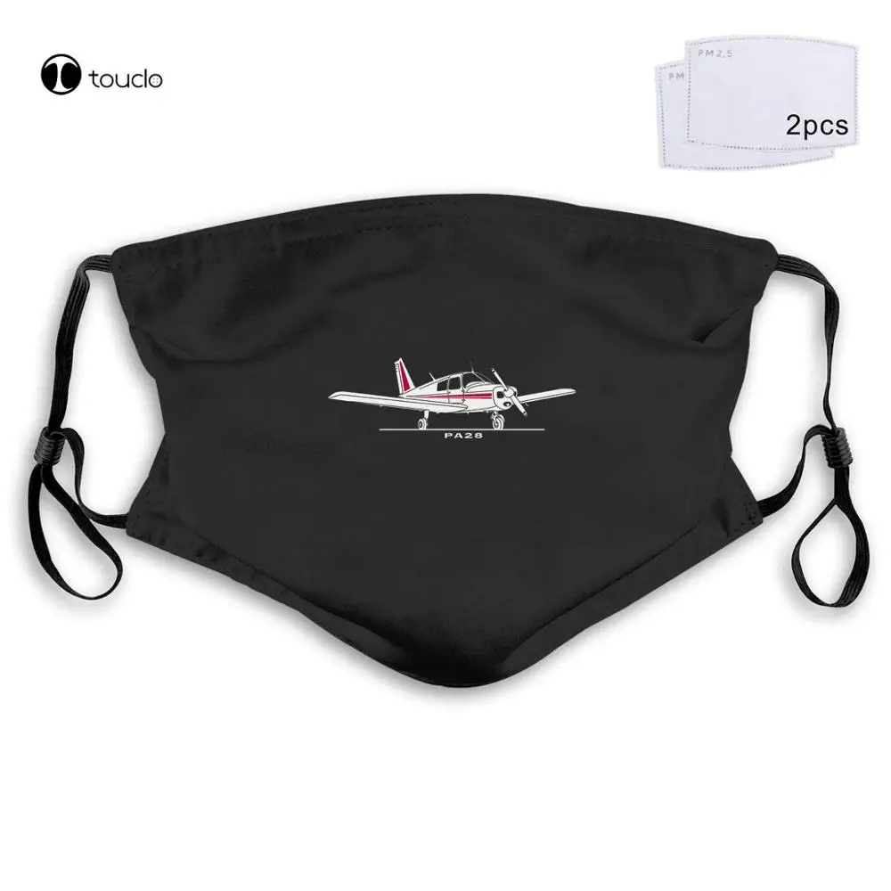

Letters brand Aeroclassic PPL Pilot Piper PA28 Aircraft Inspired Face Mask Filter Pocket Cloth Reusable Washable