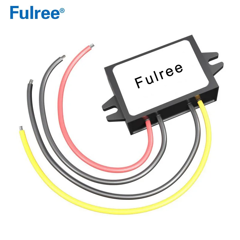 Fulree® 24V 36V 48V 60V to 12V 1A 2A 3A 5A 8A DC DC Step Down Buck Converter 24 36 48 60 Volt Reduce to 12 Volt 3Amps 5Amps