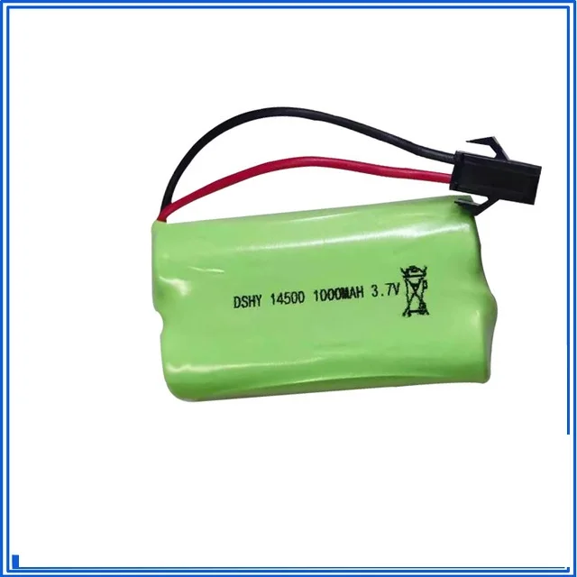 3.7V 1000mAh 14500 akumulator litowo-jonowy na zabawki zdalnie sterowane samochody zbiornik Robot elektryczny gun3.7V akumulator o dużej pojemności bateria litowa