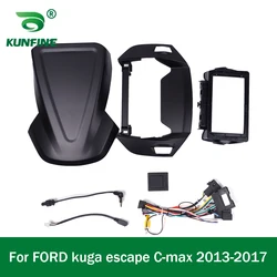 Car GPS Navigation Stereo For FORD kuga escape C-max 2013-2017 Radio Fascias Panel Frame Fit 2Din 9 inch In Dash headunit screen