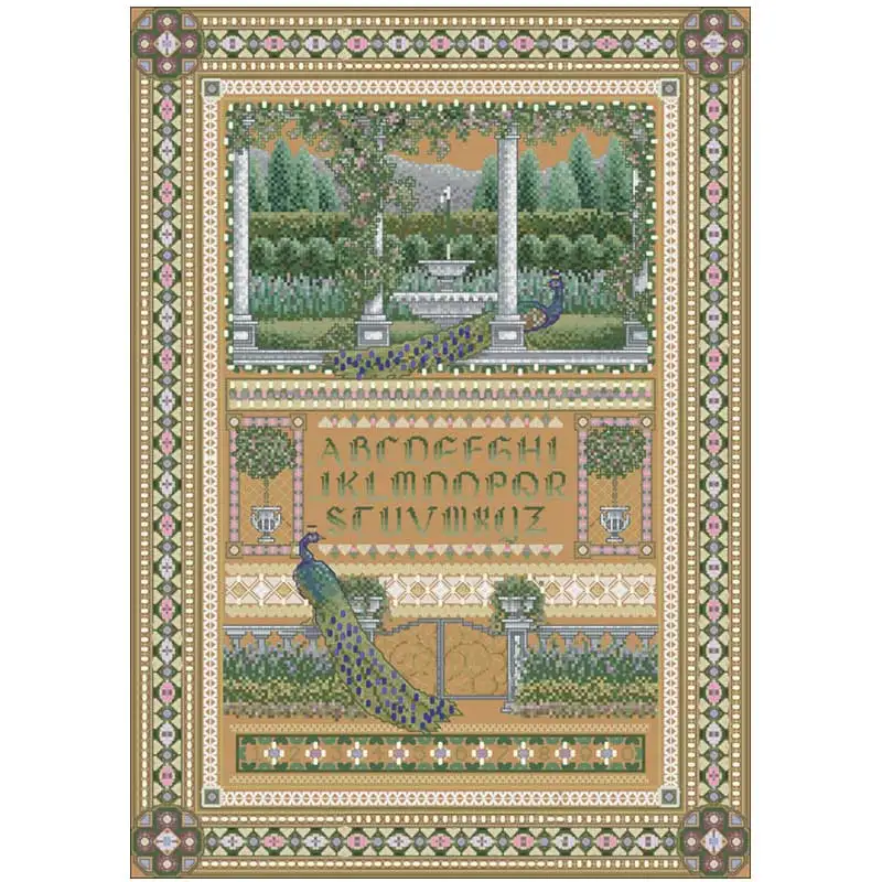 United Kingdom garden patterns Counted Cross Stitch 11CT 14CT DIY Chinese Cross Stitch Kits Embroidery Needlework Set home decor