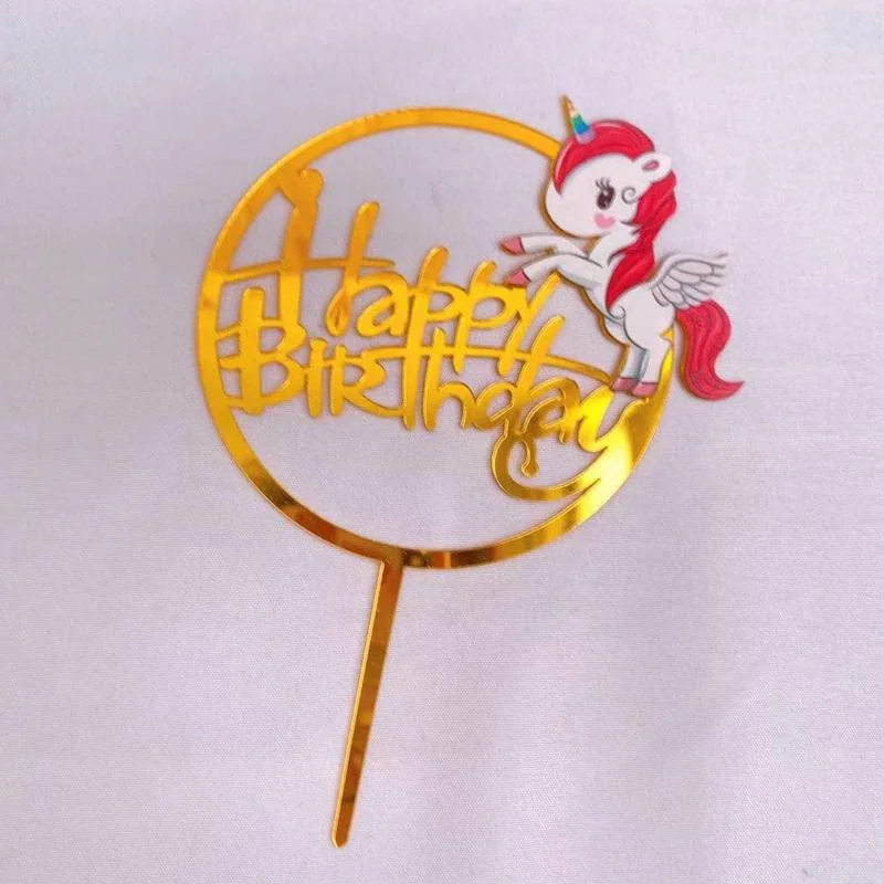 New Acrylic Boss Happy Birthday Cake Topper Cute Baby Boy Cupcake Toppers for Kids Birthday Party Cake Decorations Baby Shower