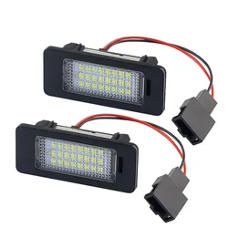 2pc Car License Plate Light Led Number Plate Holder Lamp No Error For A1 A4 B8 A5 S5 A6 S6 A7 Q5 TT TTS 2D For Golf Jetta Passat