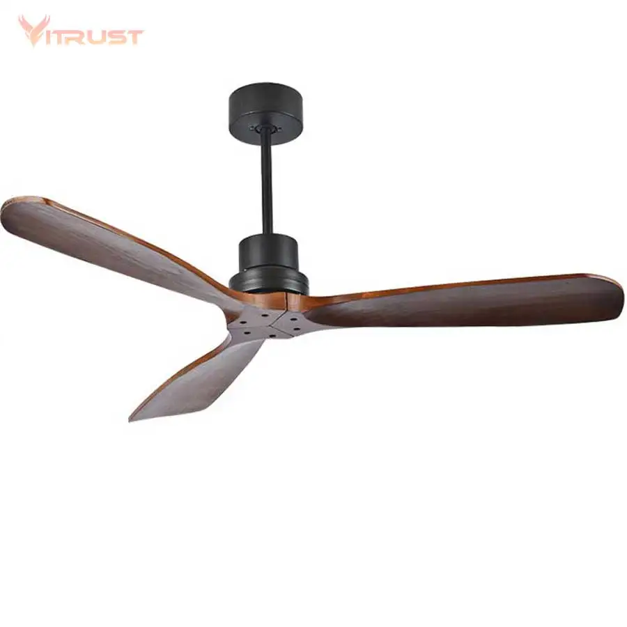 

42/52" 3 Blade Ceiling Fan & remote Control in Distressed Koa Finish with Distressed Koa Blades pendant fan 110V 220V