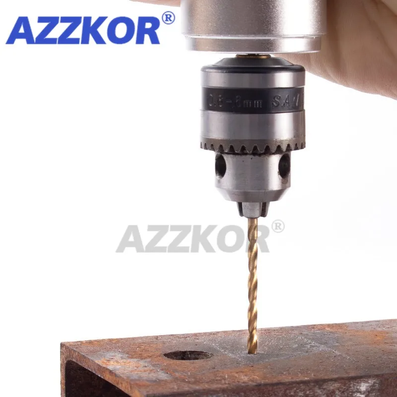強力なツイストドリル,チタンビットセット,金属穴カッター用硬度ビット,1.0〜7.0mm,10個