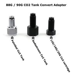 New Co2 Cartridge Cylinder to 88G (90G) CO2 Cartridge Thread Adapter SodaStream Cylinder Convert Adapter
