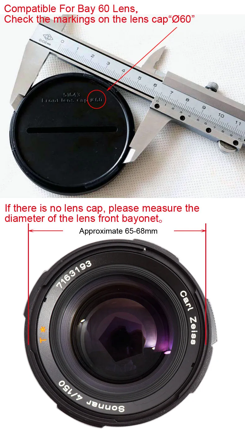 Lens Hood For Hasselblad CF CFE CB 60-80mm Bay 60 B60/60-80 Lens