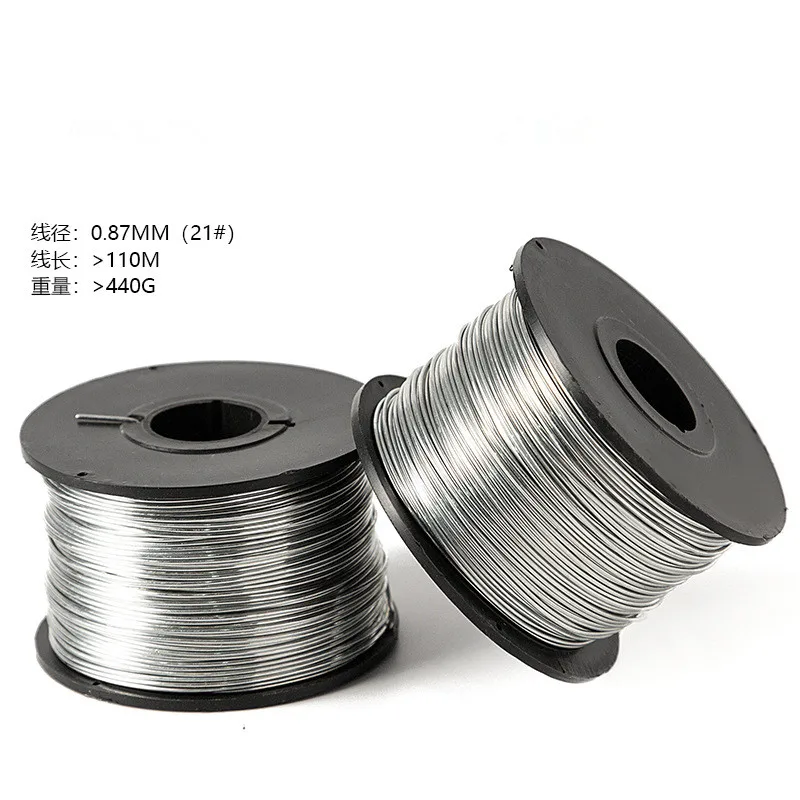 110Meter 0.8mm Cable optical cable For hanging machine galvanized steel iron wire automatic rebar tying machine special binding