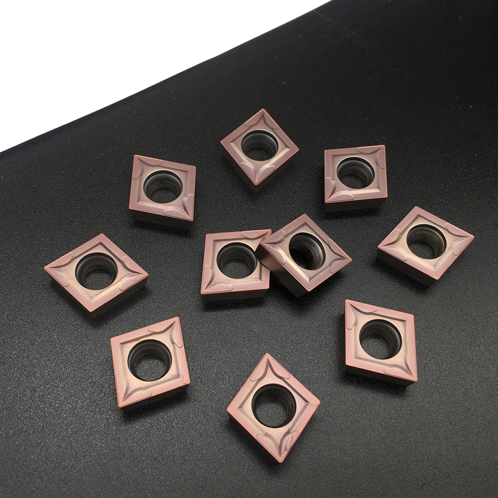 10PCS CCMT120404 FT1125 คุณภาพสูงเครื่องจักรกลเครื่องมือกลึง CNC เครื่องมือเครื่องมือคาร์ไบด์แทรกสำหรับเครื่องกลึงโลหะสำหรับสแตนเลส