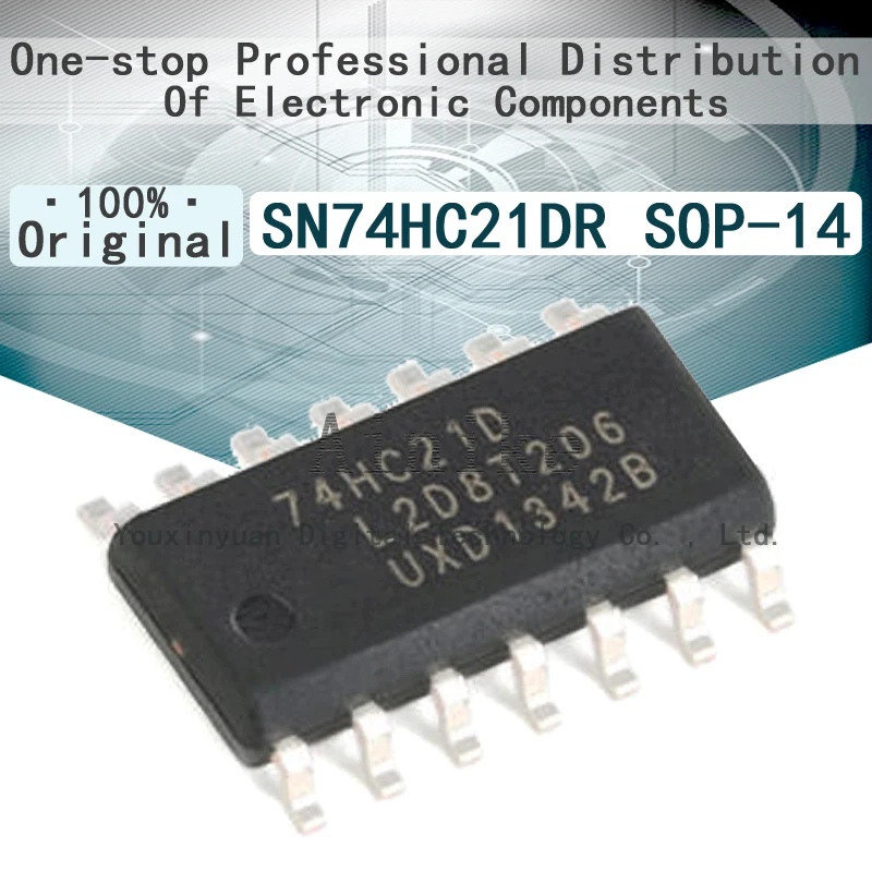 10/Pcs New Original 74HC21D SN74HC21DR SOP-14 Two - way 4 - input logic IC chip with gate