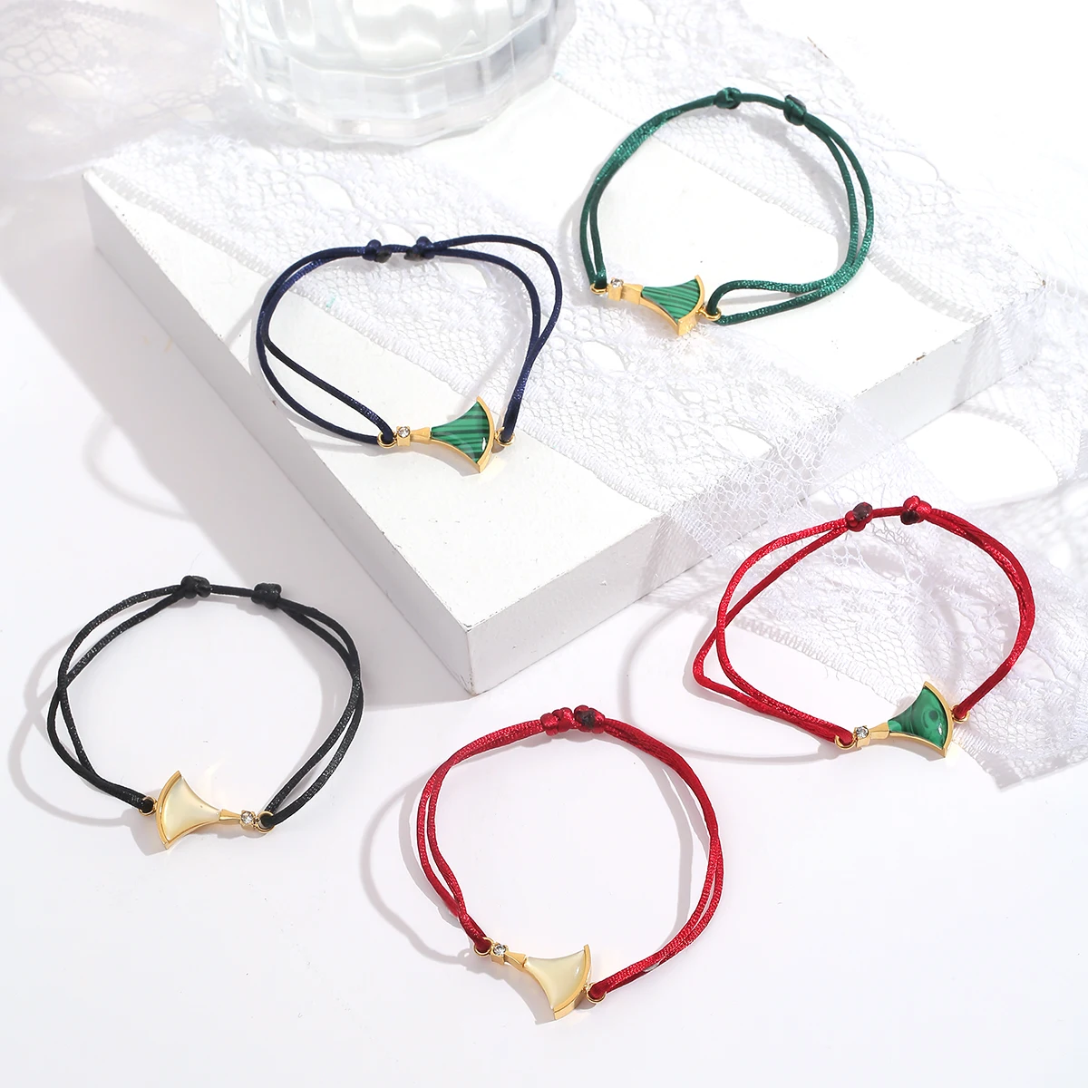 

New Simple Fashion Women Hot Stainless Steel Rope Bracelet Fans Design Lace up Chain Adjustable Rope Bracelet jewelry accessory