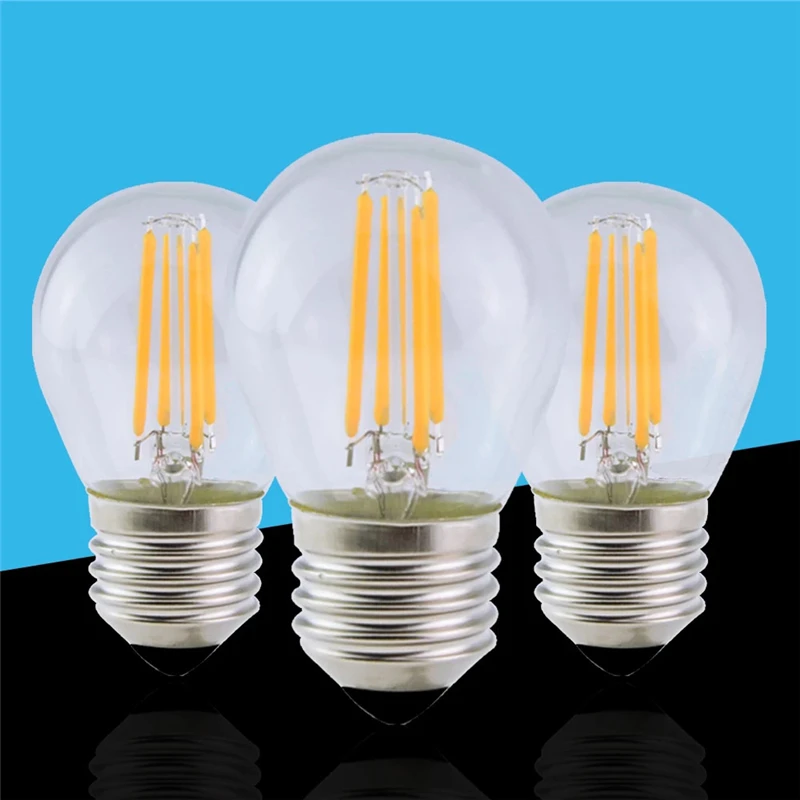 LED Candle bulb G45 vintage lamp E14 LED E27 220v-240v LED Globe Decorative 4W 6W 12W Filament LED Light Bulbs