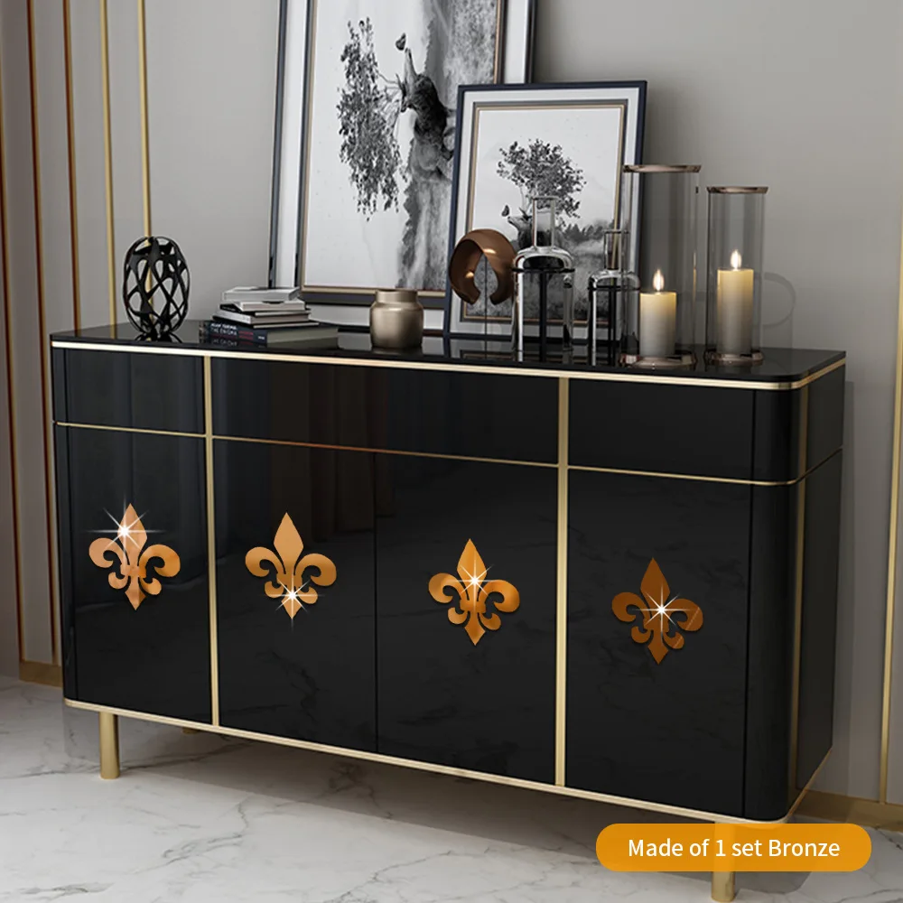 Background Wall Ceiling Furniture Corner Decor Mirror Wall Sticker Acrylic Custom 3D Wall Sticker Cabinet Renovation Stickers