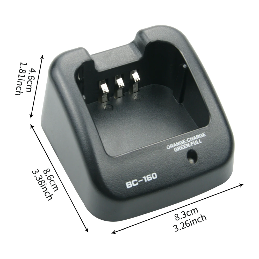 BC-160 Rapid Charger สำหรับ ICOM IC-A14 IC-F14 IC-F15 IC-F16 IC-F16S IC-F24 IC-F25 IC-F26 IC-F33 IC-F34 IC-F4 IC-F44 Walkie Talkie