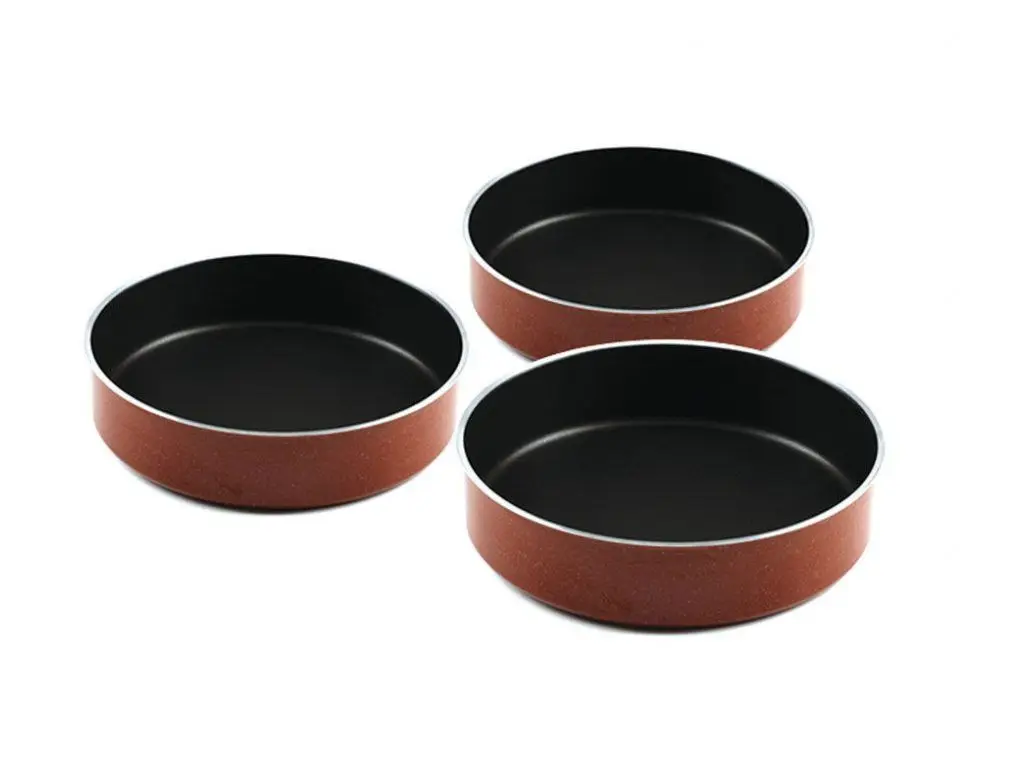 DOLBOVI CROWN GRANİT1104 3'LÜ BAKING tray SETİ-28-30-32CM-TEFLON- tray поднос plateau de service