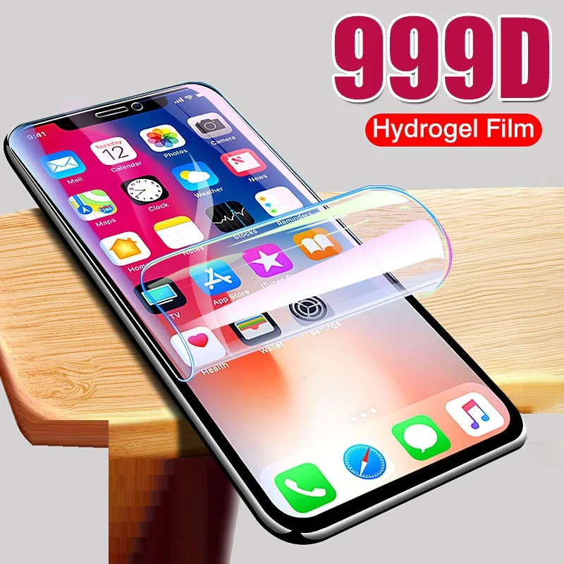 Protective On For iPhone 12 7 8 6 Plus Screen Protector For iPhone X XS XR 11 12 Pro Max SE 2020 Mini Hydrogel Film