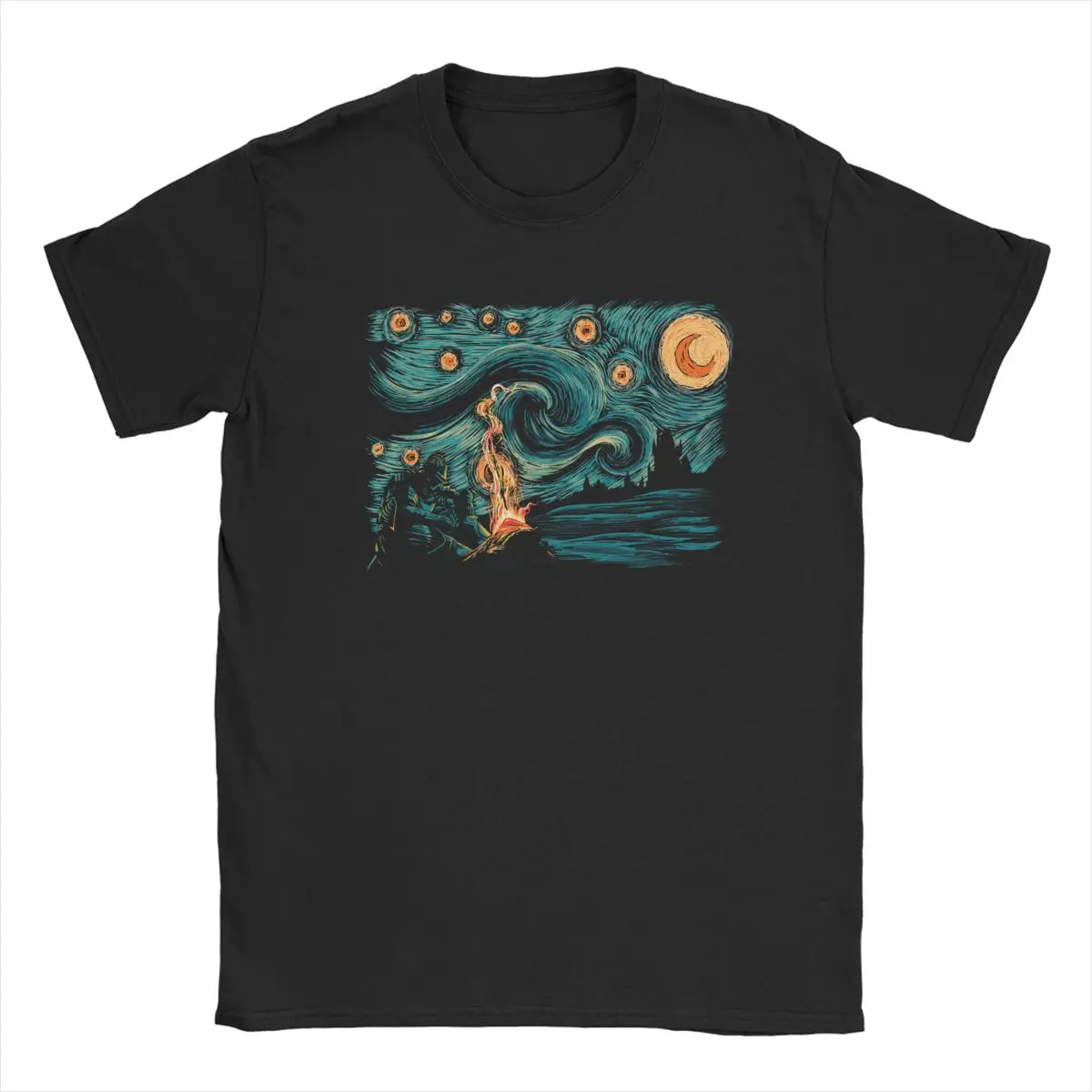 Starry Souls Dark Souls T-Shirts Men Praise the Sun Novelty 100% Cotton Tee Shirt O Neck Short Sleeve T Shirt Plus Size Tops