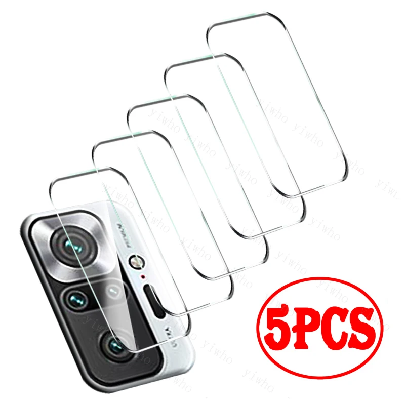 5PCS Tempered Glass on Redmi Note 10 Pro Max 10s 9T Protector Camera Lens Film for Xiaomi 11 Ultra 10T Pro Poco X3 Pro NFC M3 F3