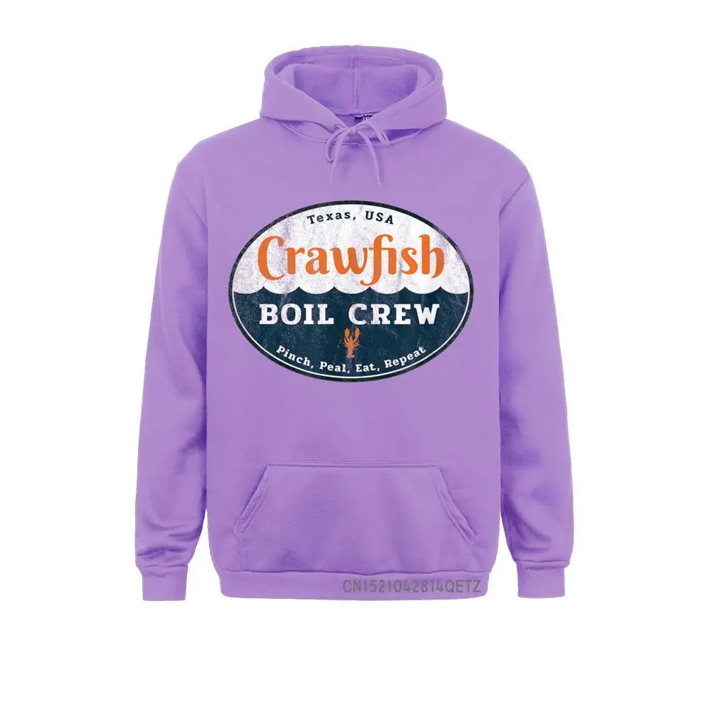 Long Sleeve Hoodies Cozy Autumn Adult Sweatshirts Crawfish Boil Crew Louisiana Retro Food Festival Crayfish Party Oversized