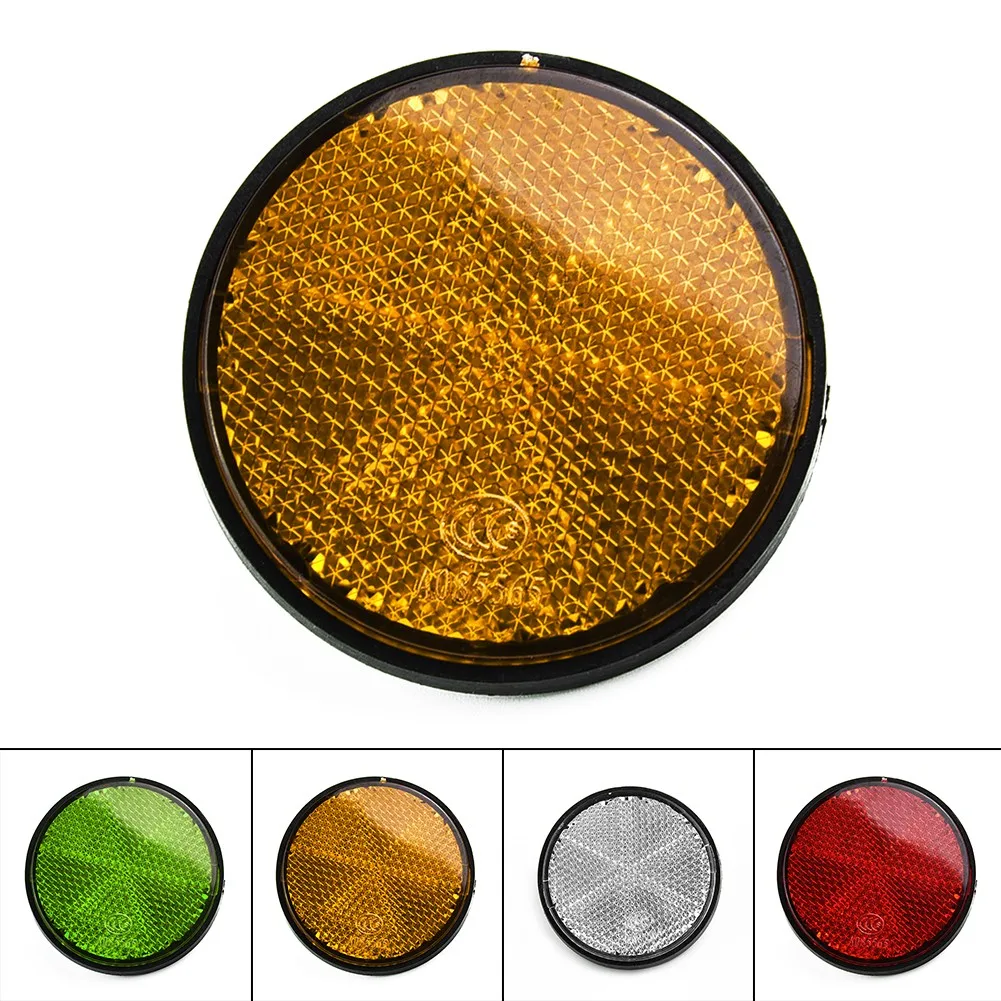 Bicycle Bike Round Reflector Night Cycling Safety Reflective motorcycles electro Bicycle Accessory Tool Green/Red/White/Orange