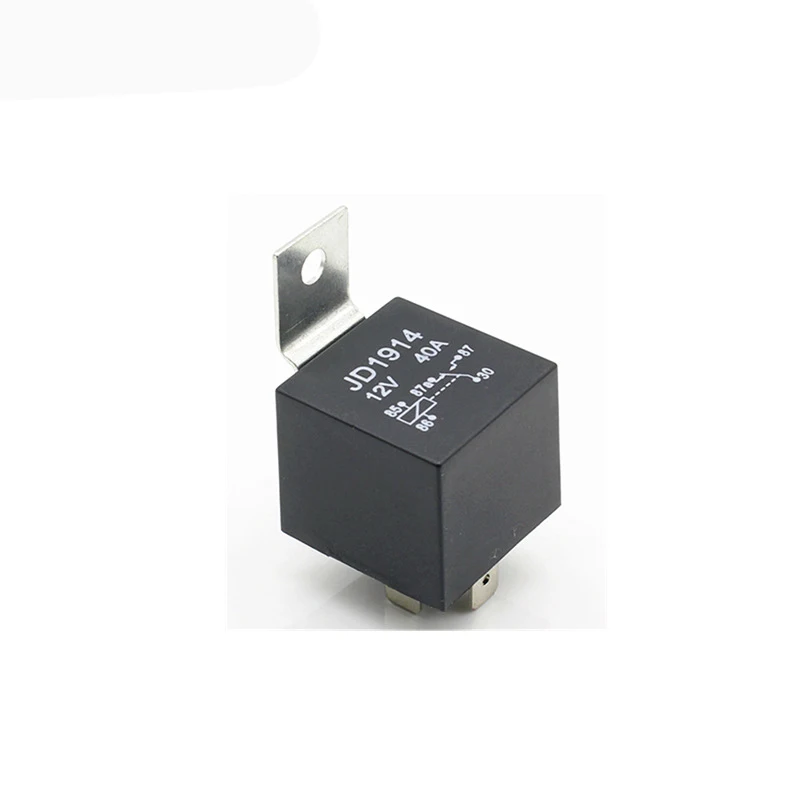 High Current Relay Five-legged Iron Back Waterproof One Relay Socket 40A 12 24V Power Automotive Heavy Current Relay Car Relay