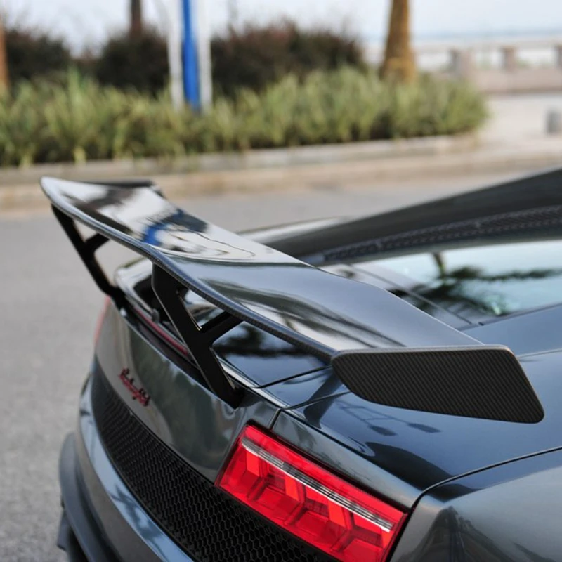 For Lamborghini Gallardo LP550 LP560 LP570 Carbon Fiber racing rear wing Trunk Lip Spoiler body kit 2008-2012