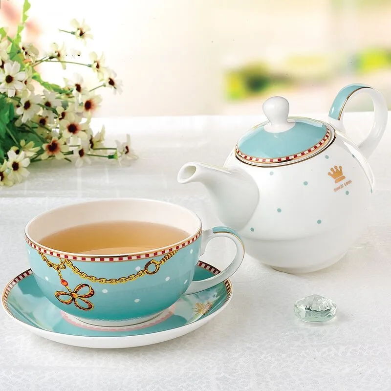 

Ceramic Coffee Mugs & Pot Set Creative Breakfast Milk Coffee Cup Drinkware Tea Cup Eco-Friendly European Tea Set Wedding Gift
